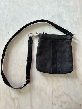 Coach Black Signature Crossbody Bag